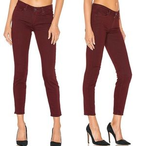 PAIGE Verdugo Skinny Ankle Jeans Deep Syrah 28 NWT